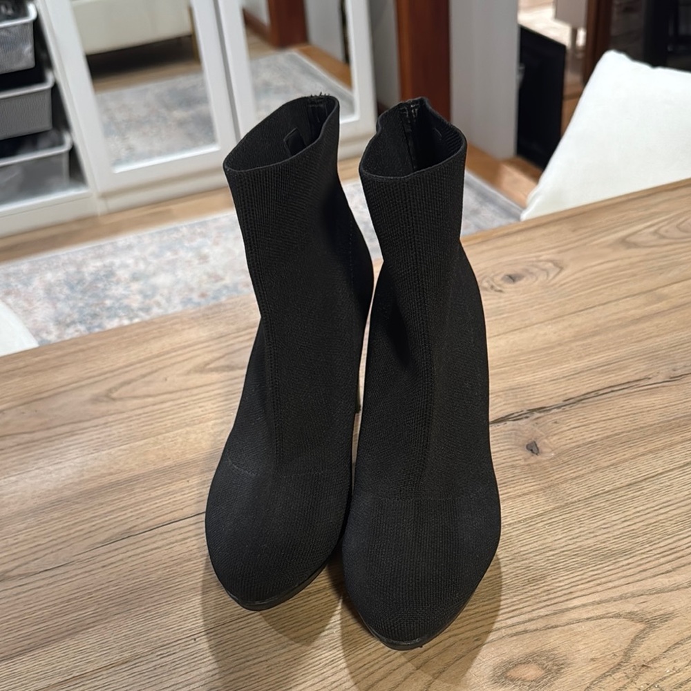 Calvin Klein Black Heeled Boots